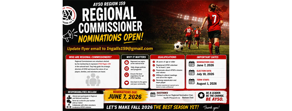 Regional Commissioner Election Announcement